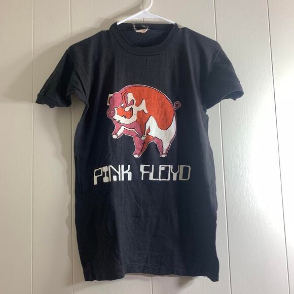 1977 PINK FLOYD Animals Tour double sided single stitch graphic tee shirt M Pig - Picture 2 of 7